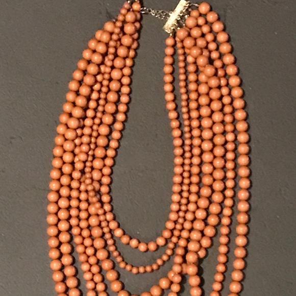 Faux Butterscotch Amber Multiple Strands Necklace - Picture 2 of 4